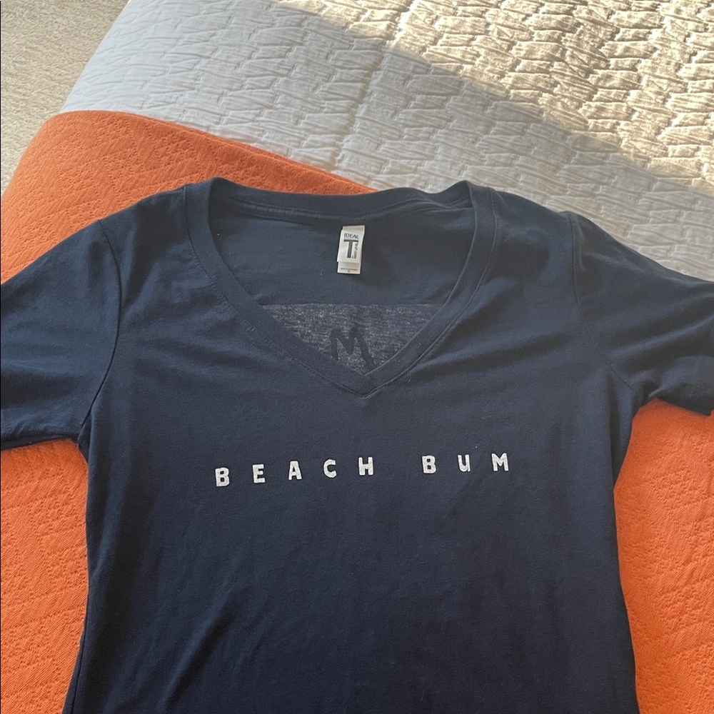 Beach Bum Navy Short Sleeve Tee - New